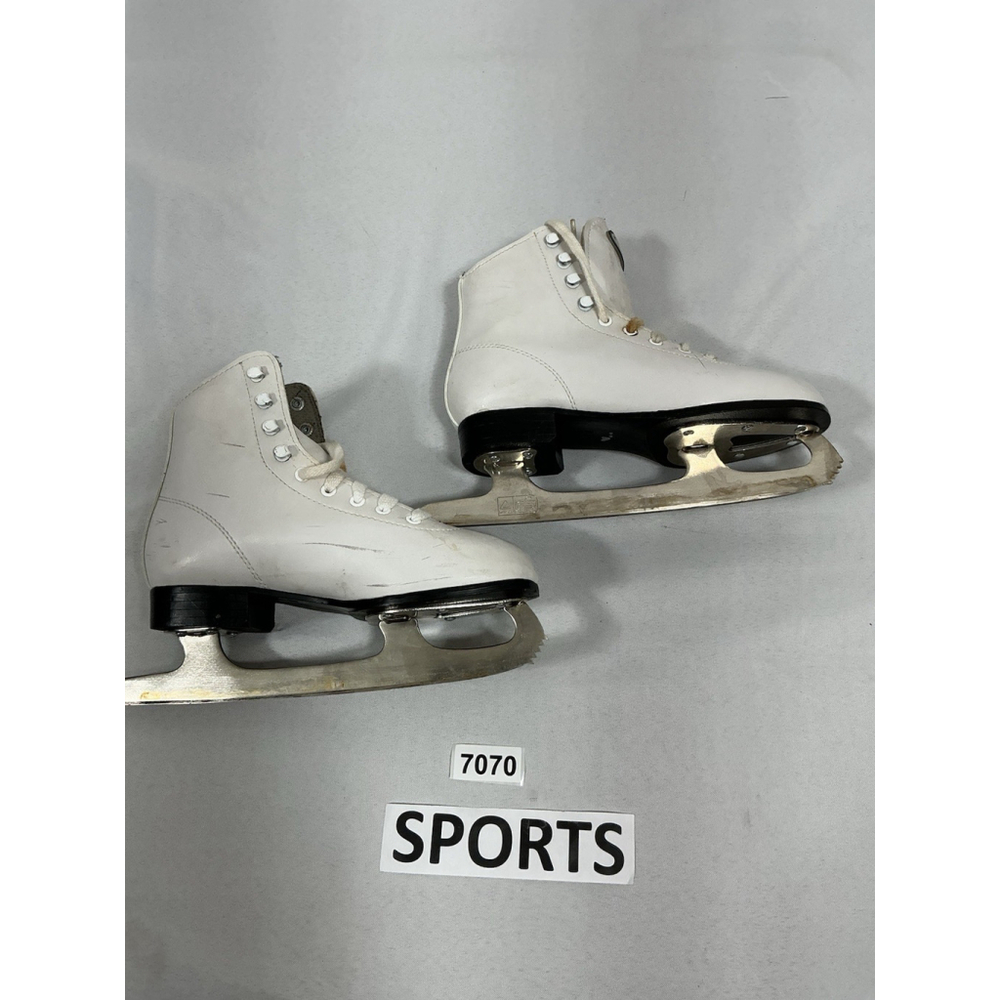 Youth Girls DBX White Figure Ice Skates Size 3